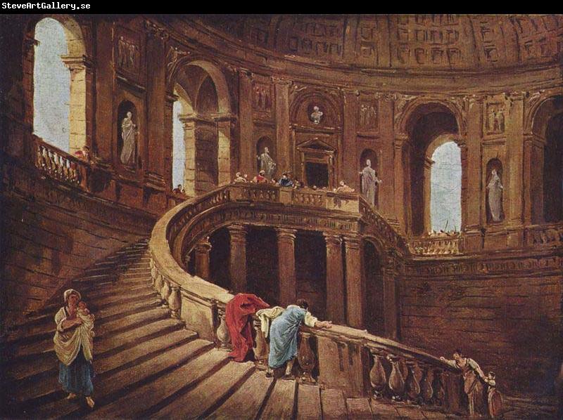 Hubert Robert Freitreppe im Schlob von Caprarola